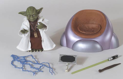 Attack of the Clones 12' scale Yoda figurine with accessories