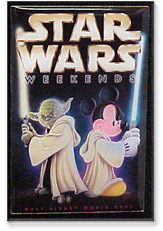 Disney Star Wars Weekends Yoda and Mickey Mouse pin
