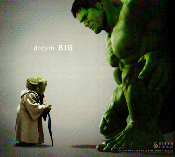 ILM 'dream BIG' advertisement from CineFx magazine