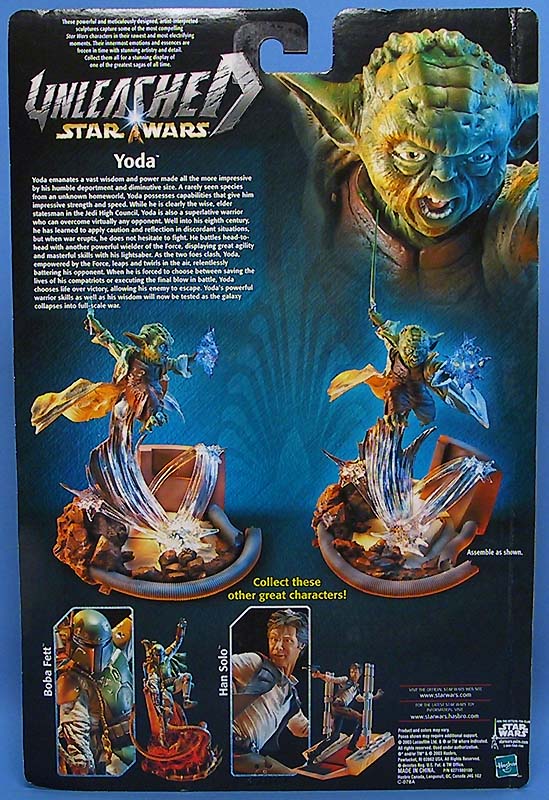 Unleashed Yoda - back of packaging