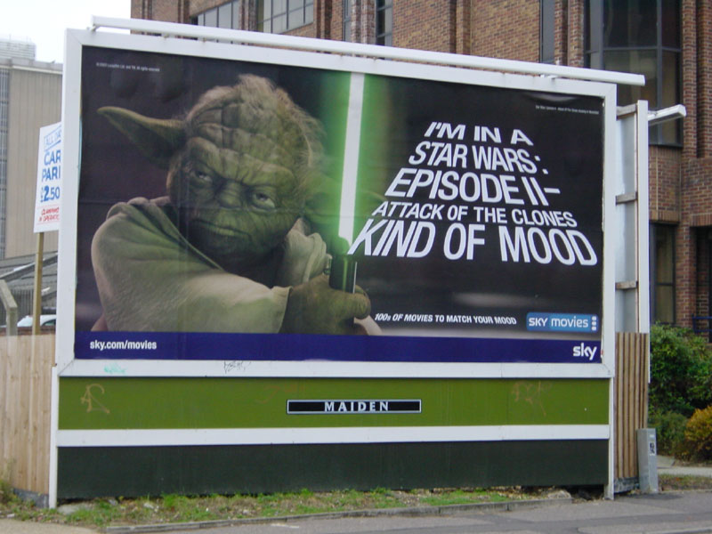 Attack of the Clones Sky movies billboard
