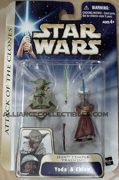 Saga carded Yoda and Chian figure