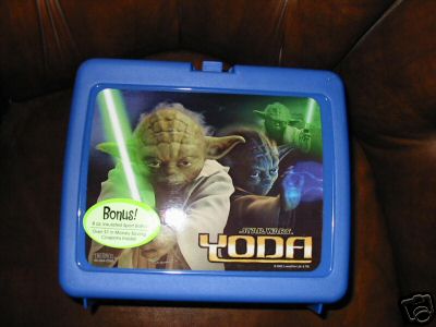 Attack of the Clones plastic Yoda lunchbox