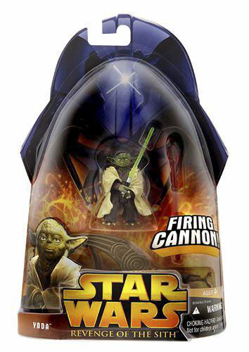 Revenge of the Sith - Yoda with firing cannon carded figure