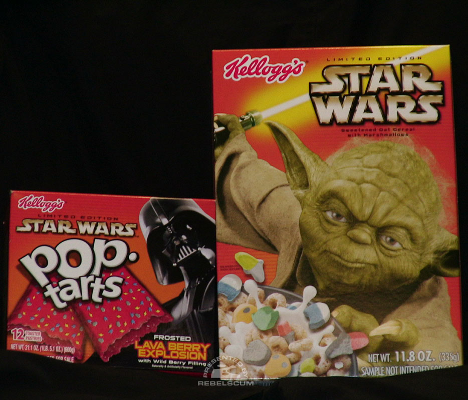 Yoda on Kelloggs 'Star Wars' cereal box