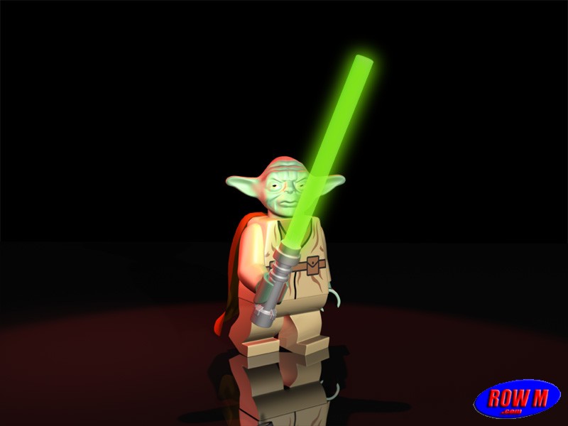 Yoda from the LEGO Star Wars video game