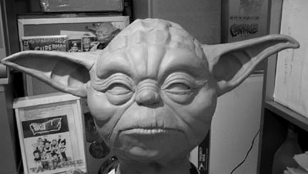 Custom Yoda sculpture