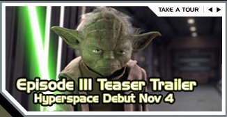 Yoda advertisement for Revenge of the Sith Trailer (from StarWars.com)