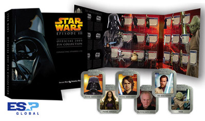 Revenge of the Sith collector pins and pin book
