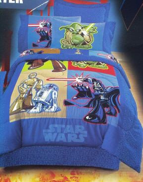 Revenge of the Sith bedding set with cartoon Yoda
