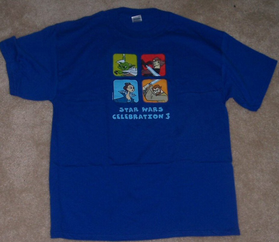 Star Wars Celebration 3 - Clone Wars cartoon shirt with Yoda