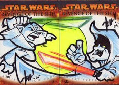 Revenge of the Sith card with illustrations