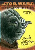 Revenge of the SIth card - Yoda by Sarah Wilkinson