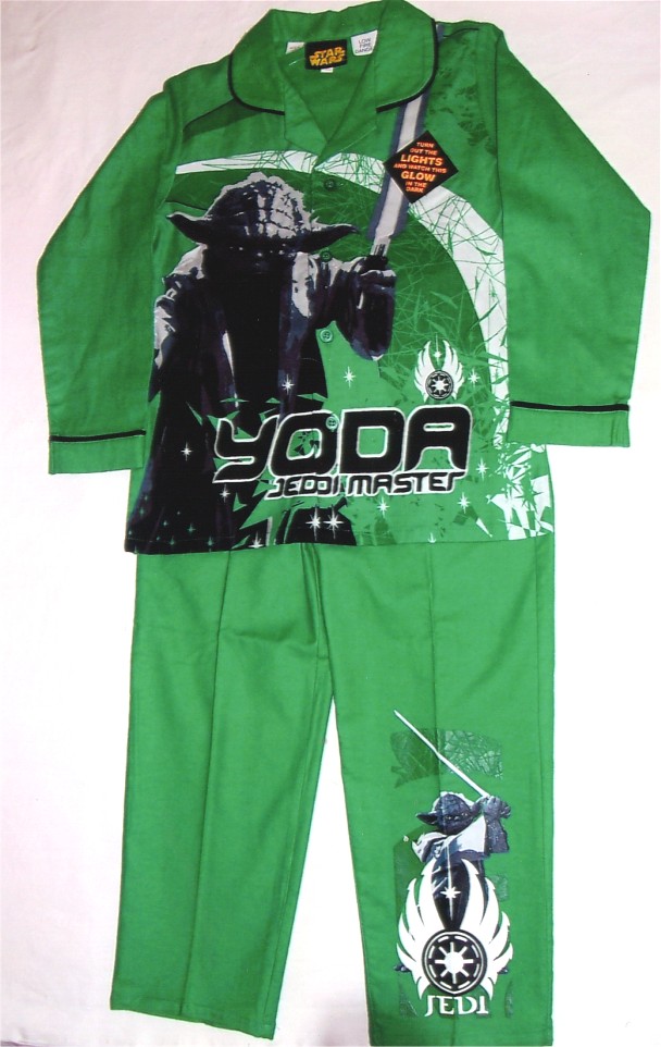 Australian green Yoda pajamas