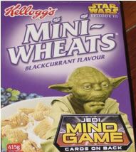 Australian Mini-Wheats box with Yoda