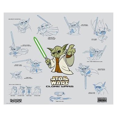 Clone Wars cartoon Yoda cell