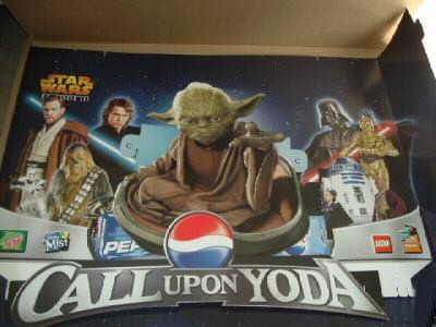 Large Call Upon Yoda Pepsi display