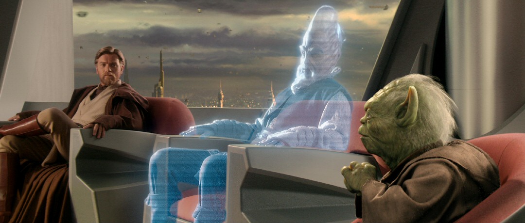Jedi Council discussing the ongoing war in Revenge of the Sith
