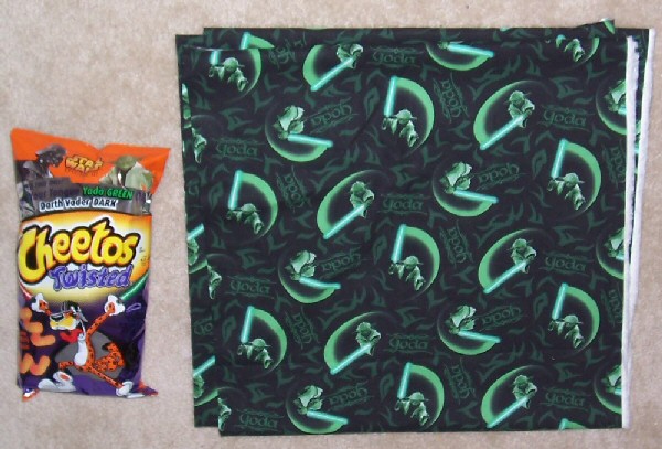 Yoda Cheetos and Yoda fabric
