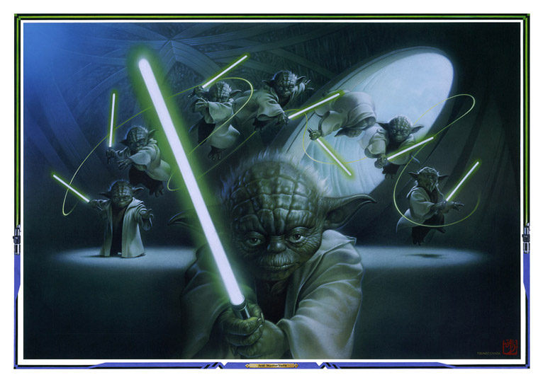 Attack of the Clones Tsundo Sanda Yoda illustration