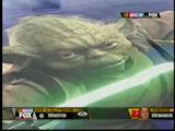 Screenshot of Yoda on Jeff Gordon's hood