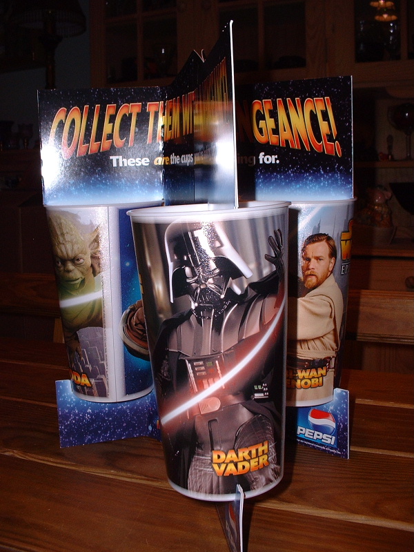 Revenge of the Sith theater cup - on display
