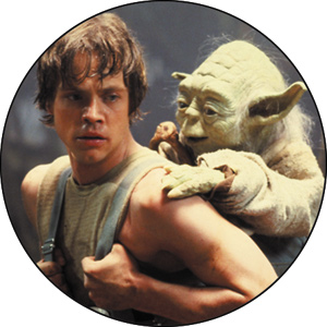 C&D Visionary Inc - Yoda on Luke's back button