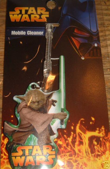 Japanese Yoda mobile phone cleaner - in packaging