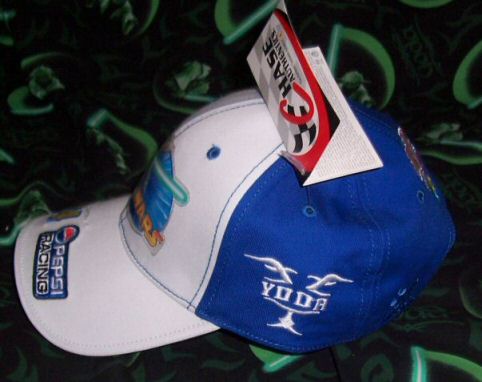 Left side of Yoda Pepsi racing hat