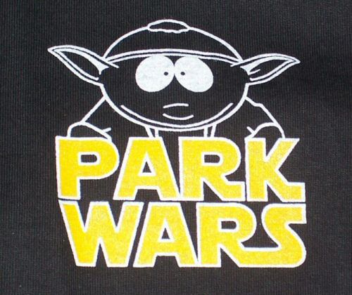 Park Wars Yoda shirt - front logo