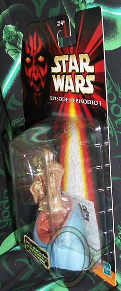 Hasbro - Tri-lingual Phantom Menace Yoda figure - right side