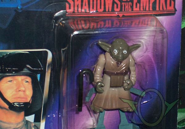 Bootleg Yoda figure on AT-ST Driver card - zoom of figure
