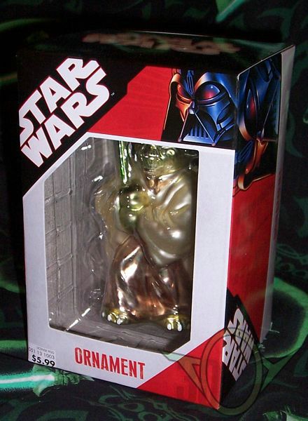 HHK Trading Co - 2007 Yoda with lightsaber ornament - front