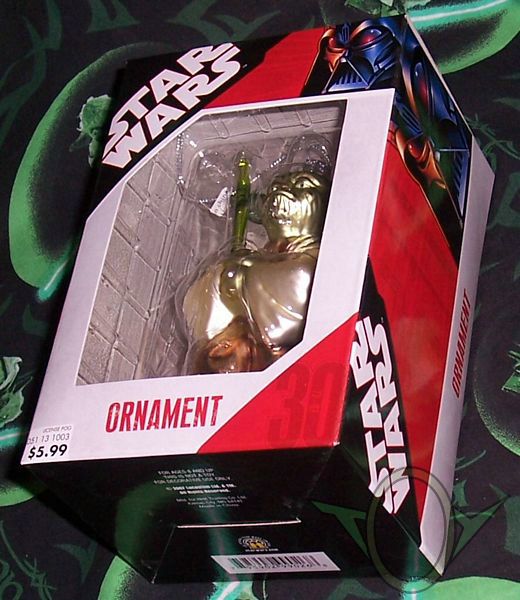 HHK Trading Co - 2007 Yoda with lightsaber ornament - bottom front right