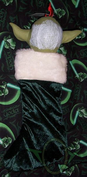 Kurt S. Adler - 2007 Talking molded head Yoda stocking - back