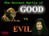 Good vs. Evil (Yoda vs. Emperor) background - 800x600