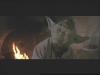 Yoda by a fireplace - 500x375