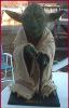 Full front view of the life-sized Yoda replica - 391x606