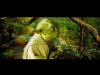 Yoda walking through the jungle - 800x600