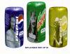 Inflatable 2 foot tall Pepsi Cans (gold Yoda, Qui-Gon, and Mountain Dew Jar Jar) - 514x400