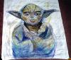 Yoda chalk drawing - 341x292