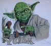 Yoda t-shirt with a raised design - 422x382