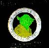 Yoda pin with 'Try not.  Do.  Or do not.  There is no try.' - 173x169
