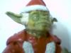 Custom made Santa Yoda figure (facial view) - 320x240