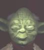 Interactive Yoda with splitting eyes - 444x500