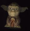 Japanese speaking Tomy Yoda palm talker (front view - opened) - 786x810