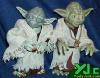 Another frontal comparison shot of the two 12' scale Yoda figures - 319x251