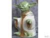 Hand made 'Yoda with cookie' cookie jar - 400x300