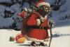 Yoda Claus carrying a bag of presents over his shoulder - 1138x768