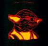 Illuminated Yoda pumpkin carving - 256x248